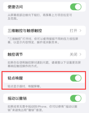 东河苹果授权维修站分享iPhone轻点无法唤醒怎么办