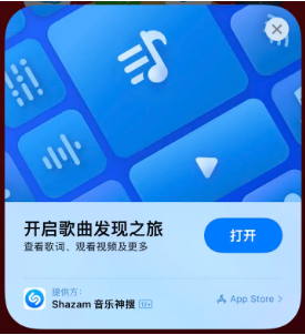 东河苹果14维修站分享iPhone14音乐识别功能使用方法 