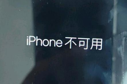 东河苹果服务网点分享锁屏界面显示“iPhone 不可用”如何解决 